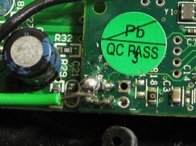 T Pin with soldered lead